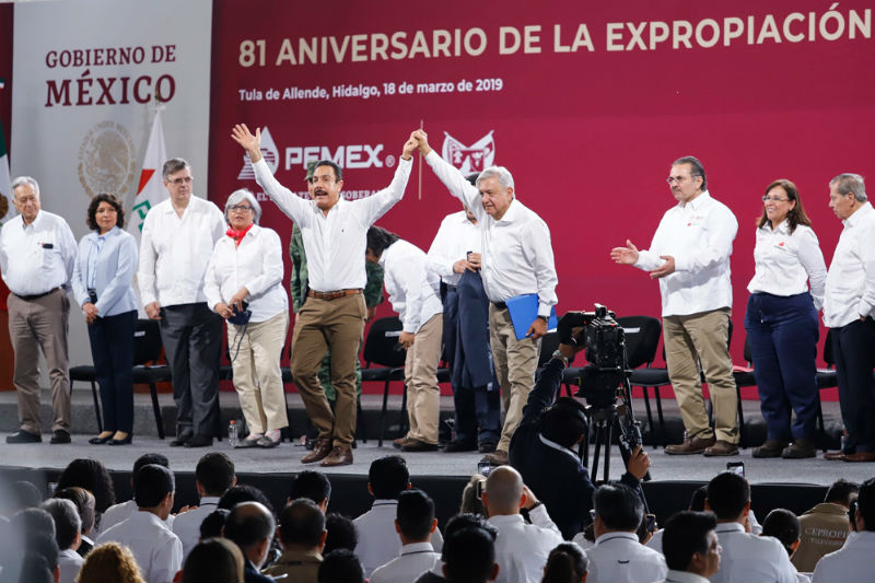 AMLO adelantó que celebrará el aniversario de la Expropiación Petrolera en el Zócalo de la CDMX.