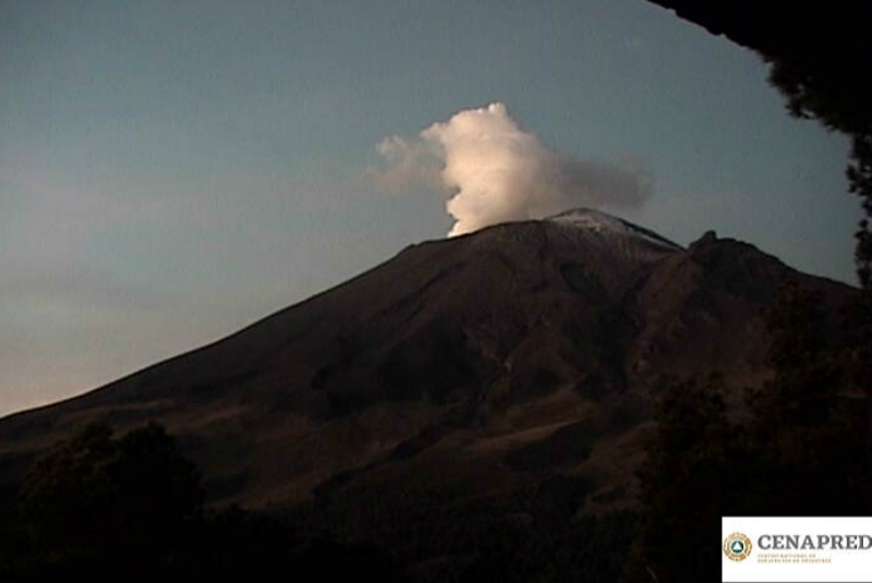 Popocatépetl emite 183 exhalaciones en últimas 24 horas. Noticias en tiempo real