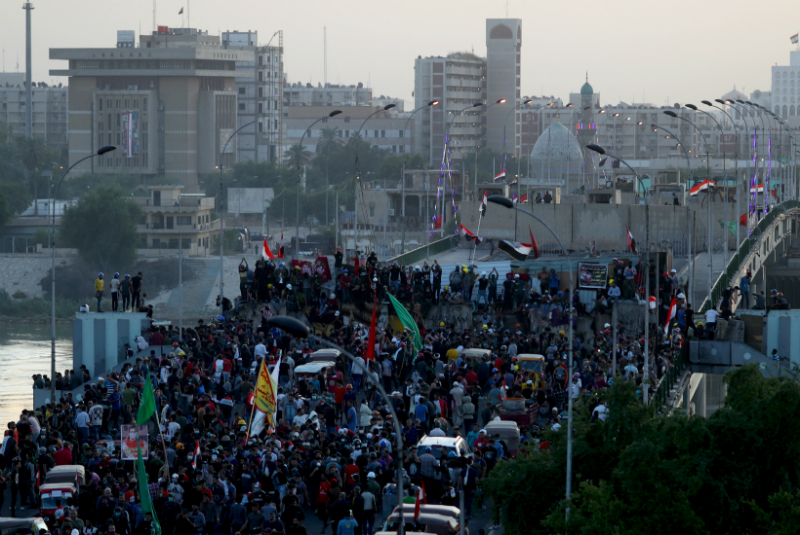 Nueva jornada de protestas en Irak deja tres muertos. Noticias en tiempo real