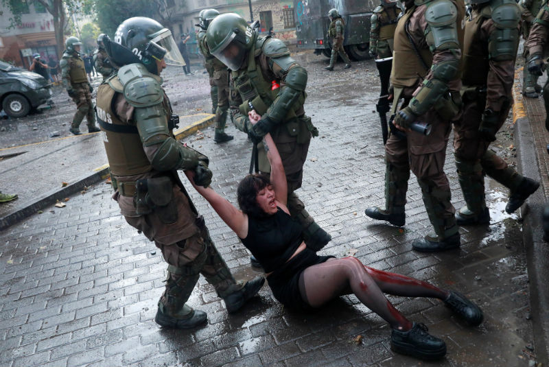 Amnistía Internacional acusa a policía y militares de excesiva violencia en Chile. Noticias en tiempo real