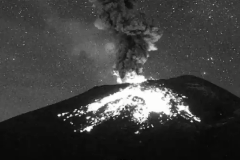 Emite el Popocatépetl 238 exhalaciones en últimas 24 horas. Noticias en tiempo real