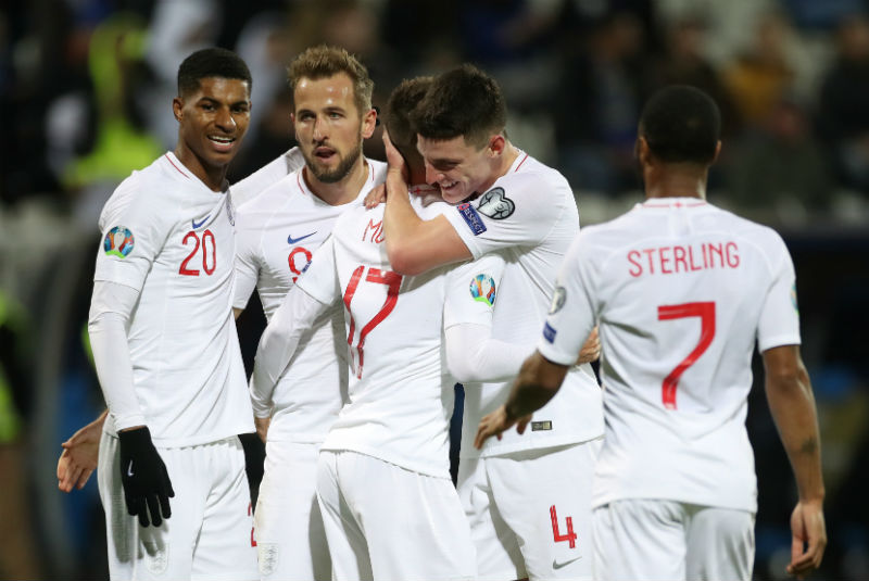 Inglaterra golea 4-0 a Kosovo en cierre del Grupo A a la Euro 2020. Noticias en tiempo real