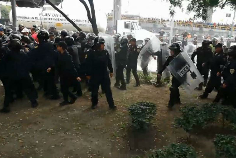 Este es el momento exacto del enfrentamiento entre Policías Federales y elementos de la SSC (+video). Noticias en tiempo real