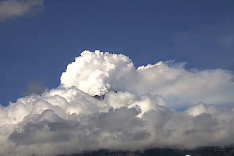 Cae ceniza del Popocatépetl en Valle de Chalco. Noticias en tiempo real