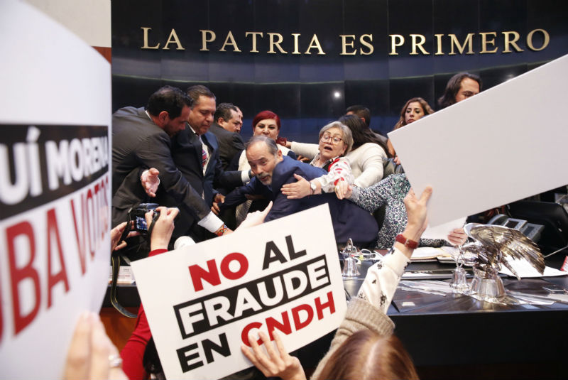 Oposición analiza ruta legal para impugnar proceso de elección de la nueva titular de la CNDH. Noticias en tiempo real