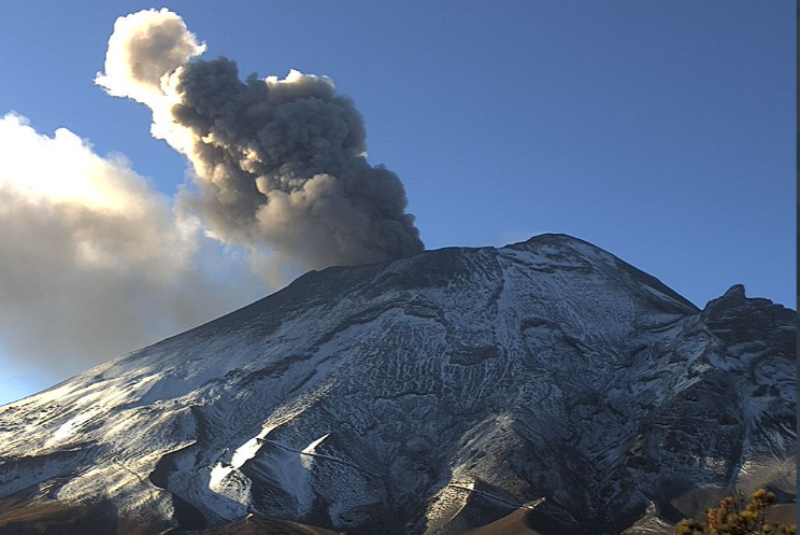 Reportan 78 exhalaciones en el Popocatépetl. Noticias en tiempo real