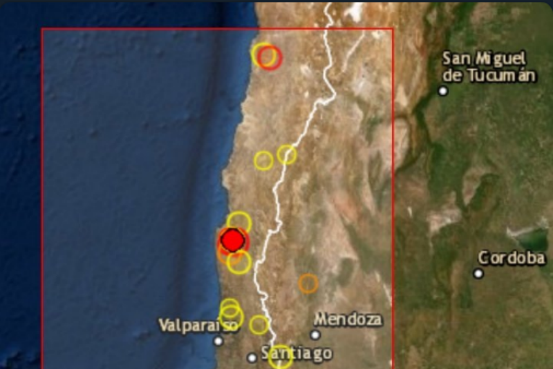 Se registra sismo sin daños en Chile; descartan tsunami. Noticias en tiempo real