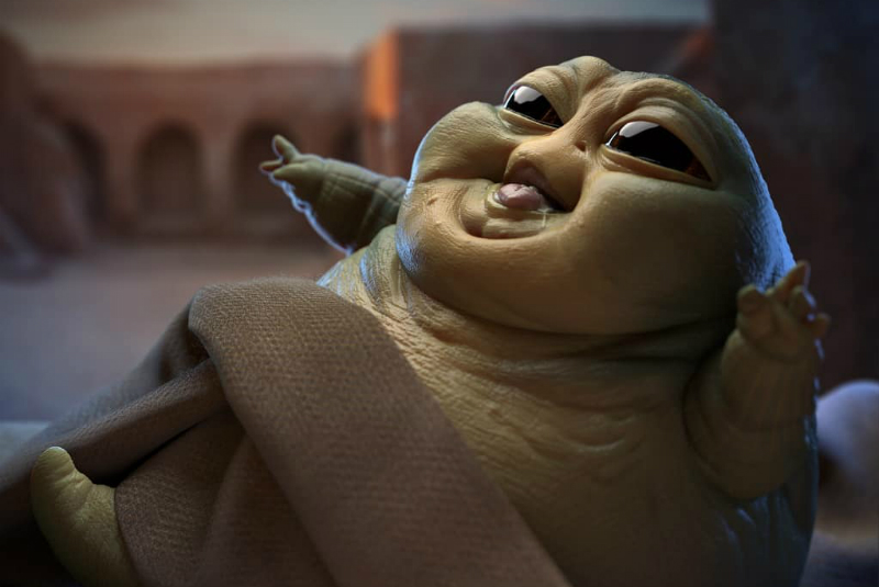 ¡Bye Baby Yoda! Artista crea versión bebé de Jabba the Hutt, de Star Wars (+video). Noticias en tiempo real