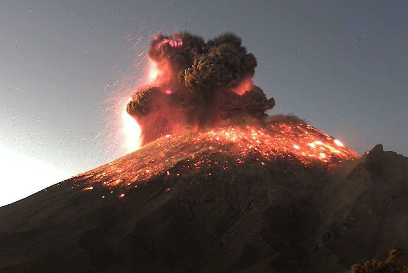Popocatépetl emite 186 exhalaciones en 24 últimas horas. Noticias en tiempo real