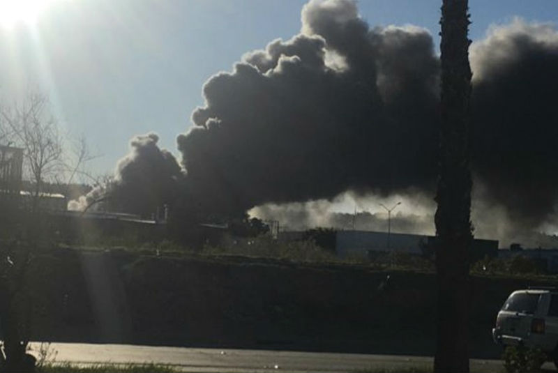 Sofocan incendio en fábrica de Tijuana (+video). Noticias en tiempo real