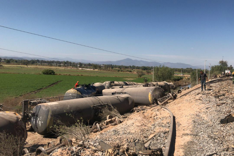 Descarrila tren cargado de combustible en Tula, Hidalgo (+fotos). Noticias en tiempo real