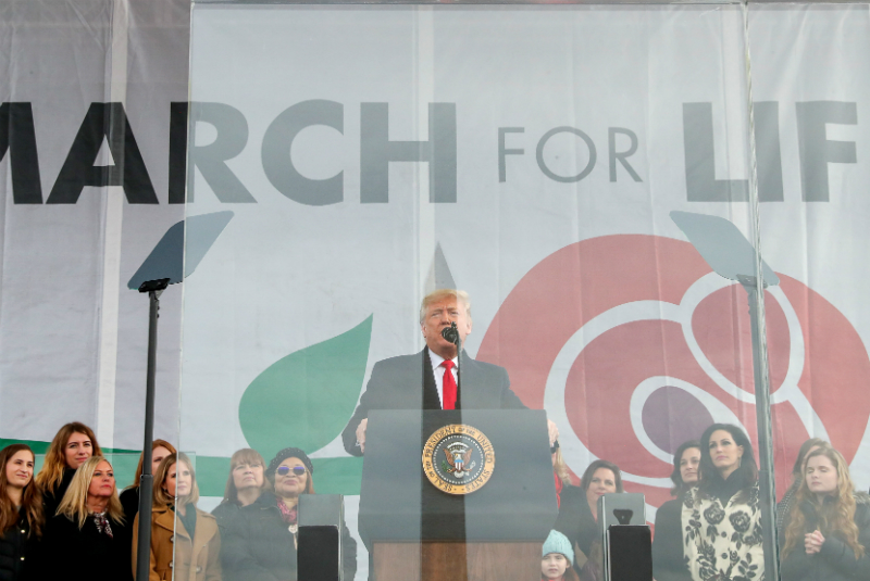“Orgulloso de estar con ustedes”: Trump asiste a marcha contra el aborto. Noticias en tiempo real