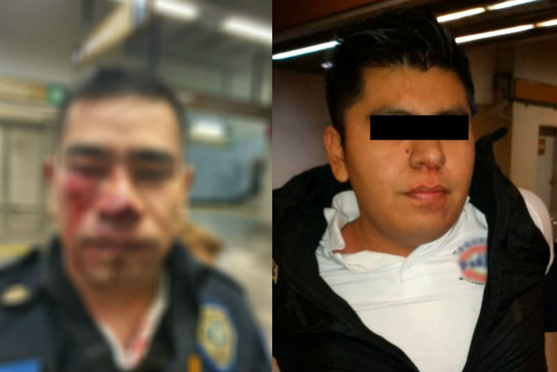 Con mordida, joven arranca un pedazo de nariz a policía que le prohibió orinar en el Metro. Noticias en tiempo real