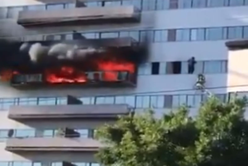 Controlan incendio en rascacielos de Los Ángeles (+fotos+videos). Noticias en tiempo real
