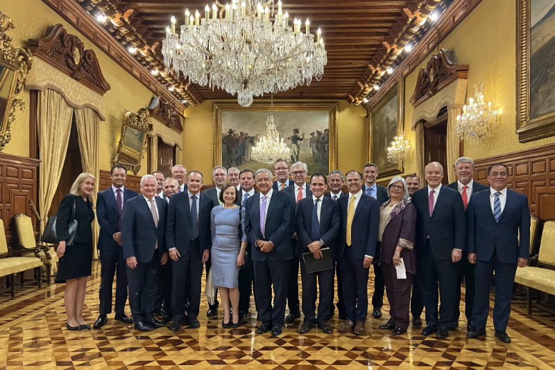 López Obrador se reúne con altos directivos en Palacio Nacional (+foto). Noticias en tiempo real