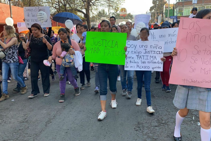 Vecinos de Xochimilco y Tláhuac marchan para exigir justicia por Fátima. Noticias en tiempo real