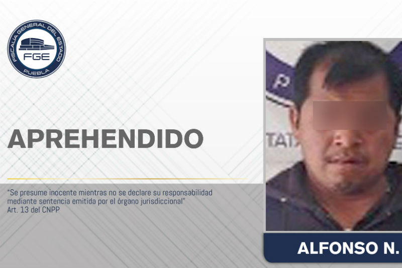 Detienen en Puebla a Alfonso “N” por abusar sexualmente de sus hijas de 6 y 9 años. Noticias en tiempo real