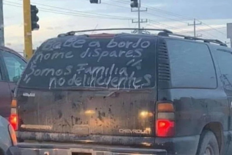 ¡Bebé a bordo, no me dispares!: Familias piden a delincuentes no asesinarlos en Tamaulipas (+fotos). Noticias en tiempo real