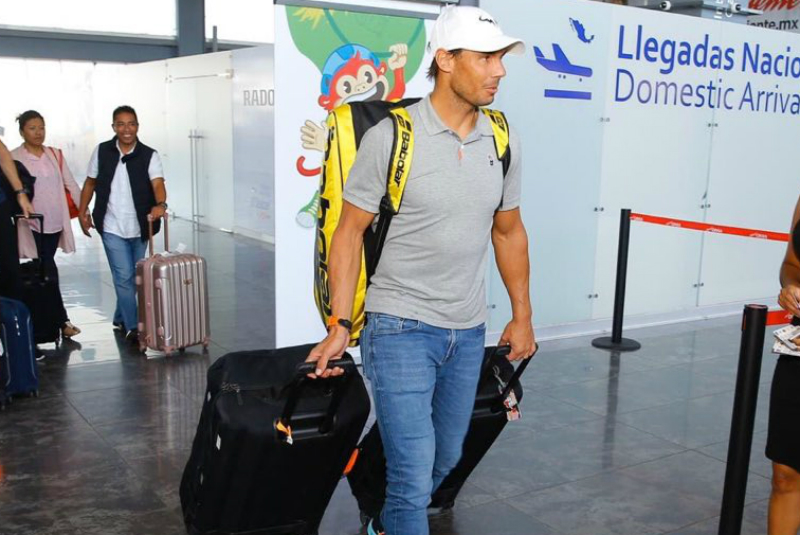 Rafael Nadal llega a Acapulco para el Abierto Mexicano de tenis. Noticias en tiempo real