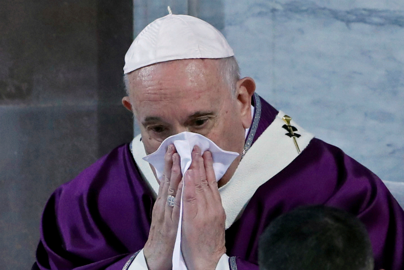 Por resfriado, Papa Francisco cancela misa en Roma. Noticias en tiempo real