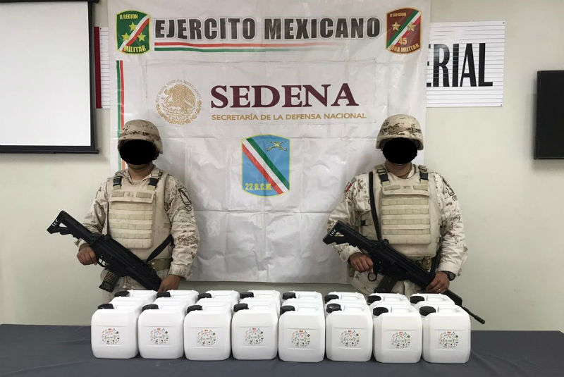 Ejército asegura 72 kilos de metanfetamina en San Luis Río Colorado, Sonora. Noticias en tiempo real
