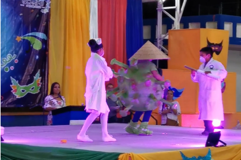 ¡Viral! Niño se disfraza de coronavirus para carnaval en Tamaulipas (+video). Noticias en tiempo real