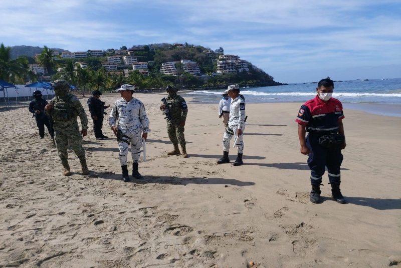 En Acapulco realizan recorrido para verificar restricción en playas (+videos). Noticias en tiempo real
