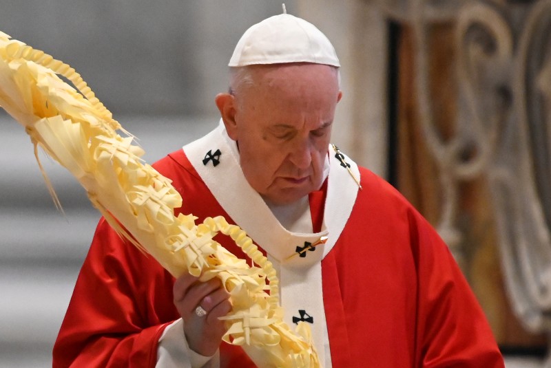 Papa Francisco celebra sin fieles el domingo de Ramos (+video). Noticias en tiempo real