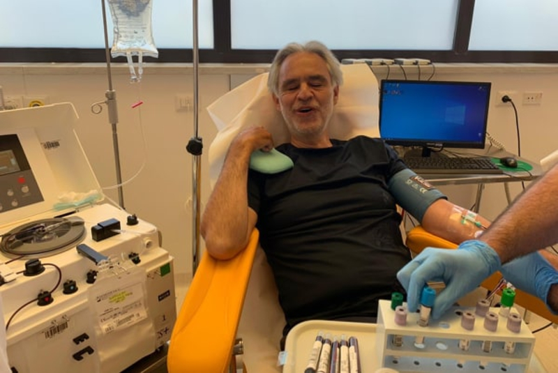 Andrea Bocelli tuvo coronavirus y dona su plasma para la investigación. Noticias en tiempo real