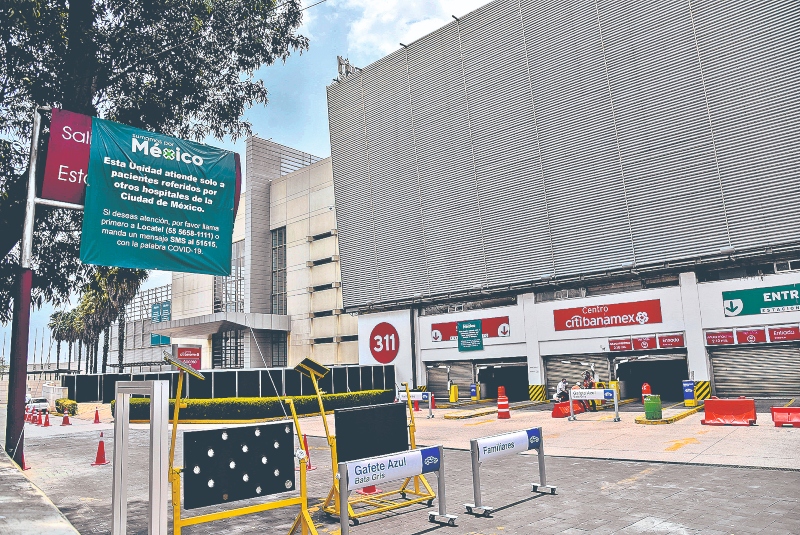 Hospital en Citibanamex alberga a 134 pacientes. Noticias en tiempo real