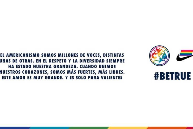 Club América muestra apoyo a la comunidad LGBT en redes sociales. Noticias en tiempo real