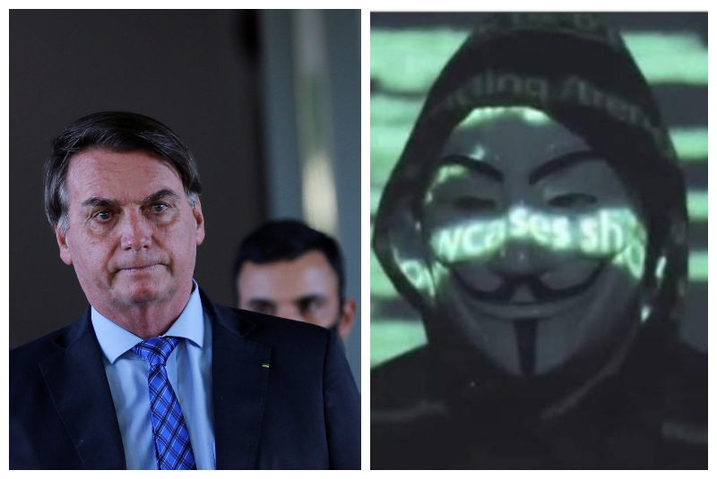 Bolsonaro tomará acciones contra Anonymous por filtración de datos. Noticias en tiempo real