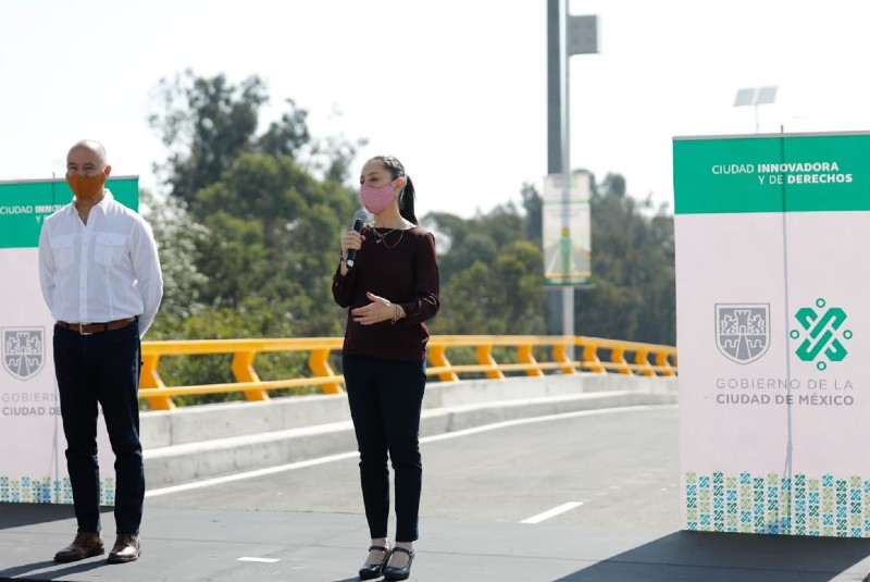 Tras inversión de 170 mdp, Sheinbaum inaugura puente vehicular en Eje 6 Sur. Noticias en tiempo real