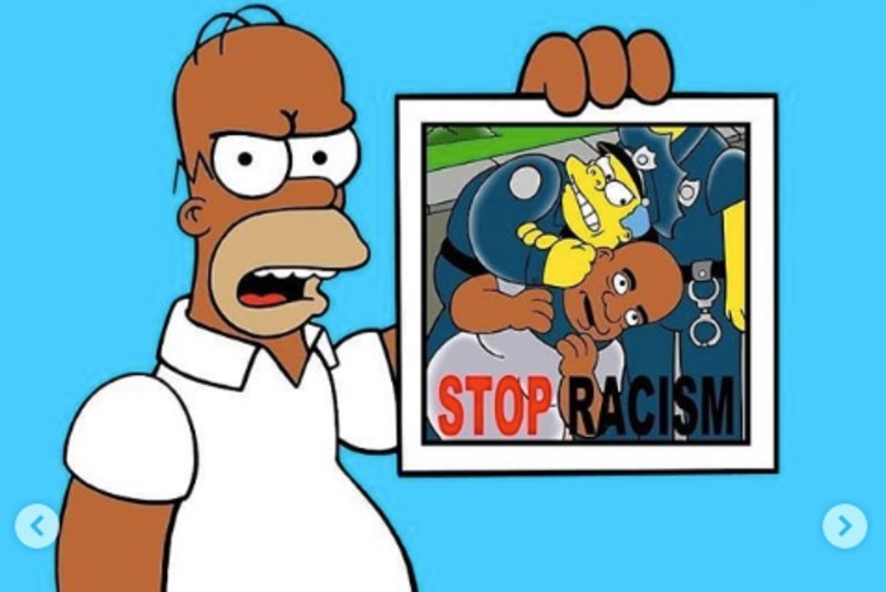 “No puedo respirar”: Los Simpson exigen justicia por Floyd y mandan mensaje contra violencia policial (+fotos). Noticias en tiempo real