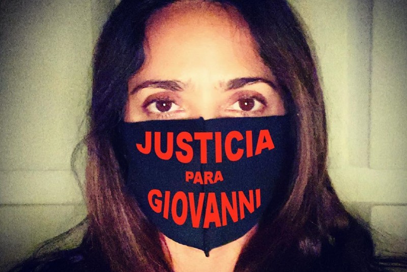 Salma Hayek se une a la demanda #JusticiaParaGiovanni. Noticias en tiempo real
