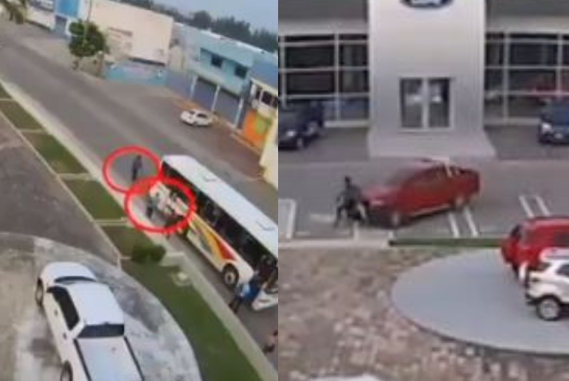 Víctima de un asalto atropella a sus agresores en Veracruz (+video). Noticias en tiempo real