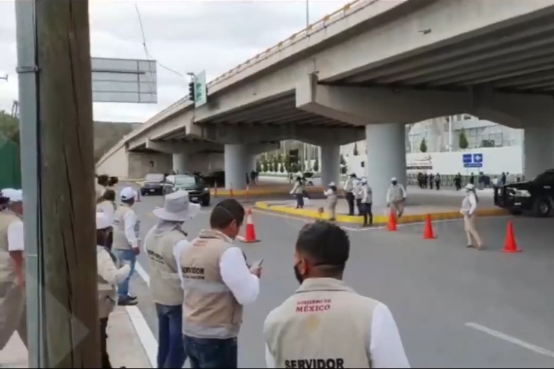 Órale mensos", organizan saludo para AMLO en San Luis Potosí (+video)