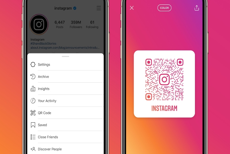 Instagram permitirá acceder a perfiles con códigos QR