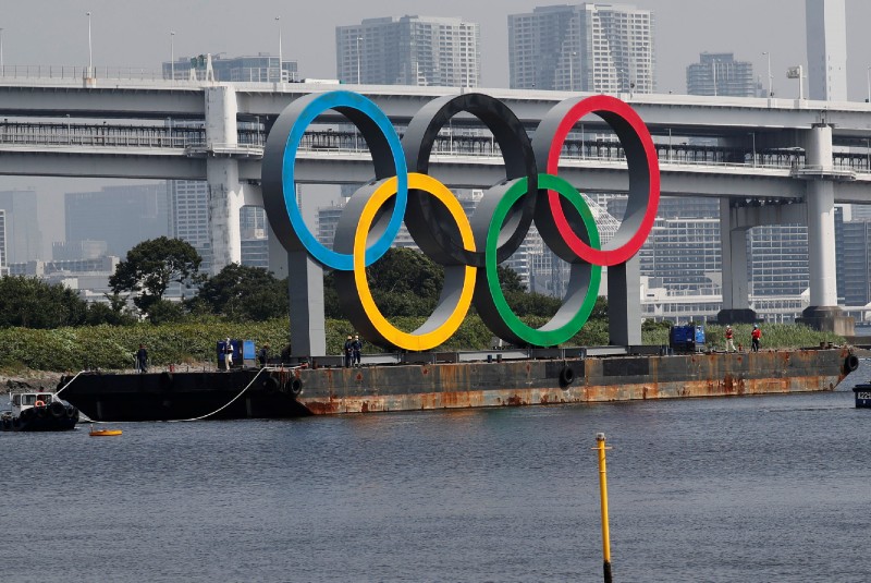 Retiran anillos olímpicos de la Bahía de Tokio. Noticias en tiempo real