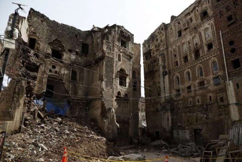 Antiguas casas de Saná, Patrimonio de la Humanidad de la UNESCO, se derrumban por fuertes lluvias. Noticias en tiempo real