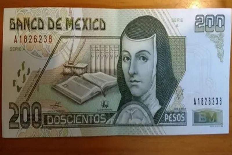 ¿Aún tienes un billete de 200 pesos de Sor Juana? Podrías venderlo hasta en dos mil pesos. Noticias en tiempo real