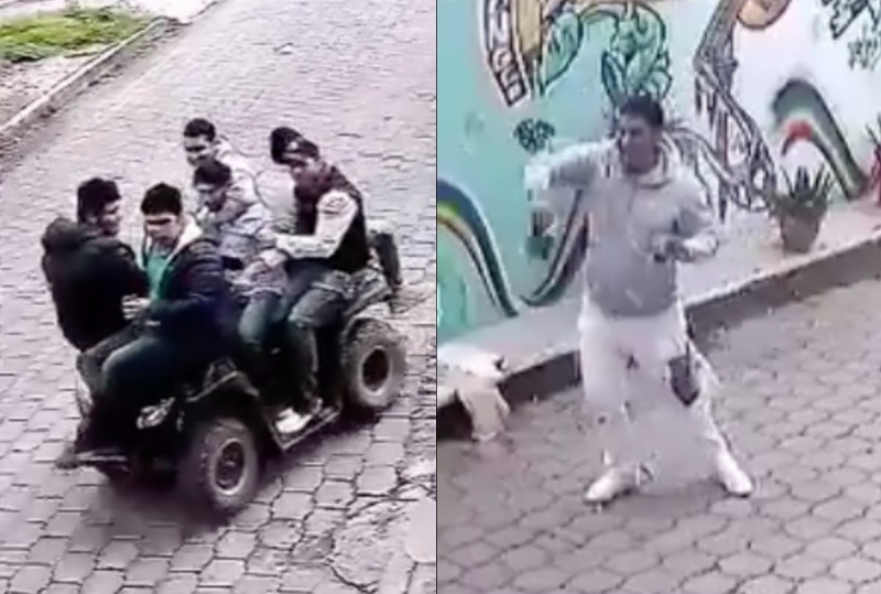 Hombres en cuatrimoto golpearon sin razón a abuelitos en Metepec (+video). Noticias en tiempo real