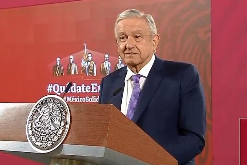 AMLO, presidente Andrés Manuel López Obrador durante la mañanera