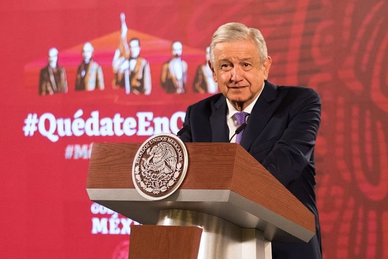 AMLO, presidente Andrés Manuel López Obrador durante la mañanera