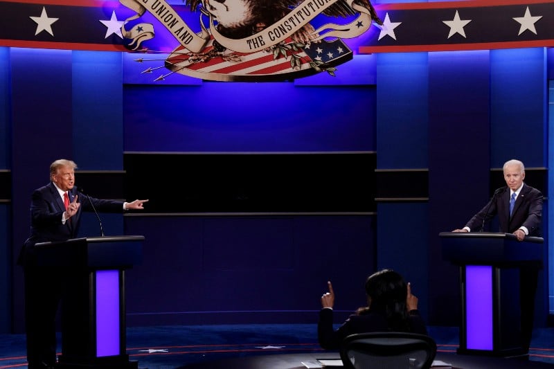 Trump y Biden intercambian golpes personales en el debate. Noticias en tiempo real