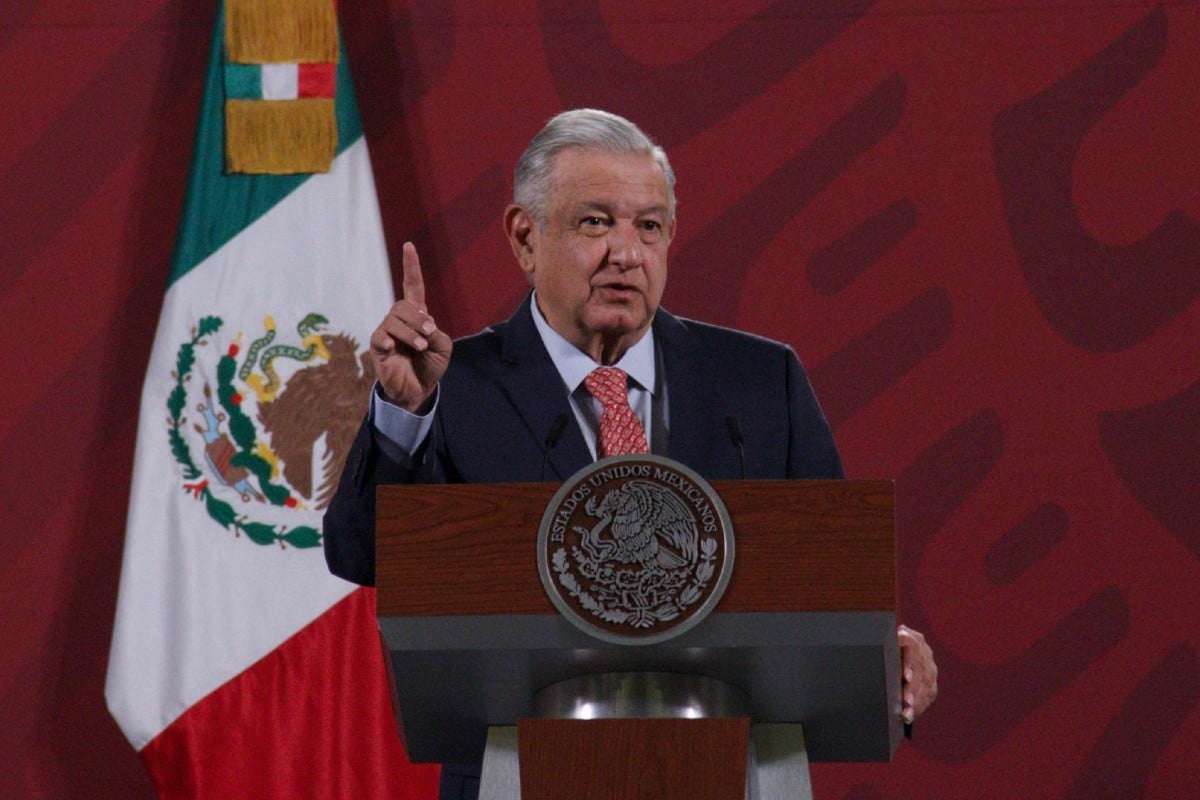 Presidente Andrés Manuel López Obrador (AMLO), durante la conferencia mañanera