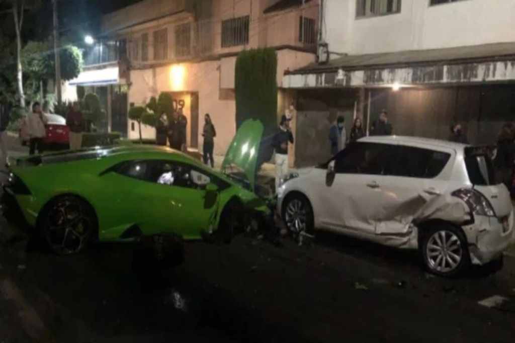 Luego que el viernes pasado se registró un choque automovilístico, el dueño del Lamborghini que se impactó contra un vehículo Suzuki en la Colonia Polanco Tercera Sección