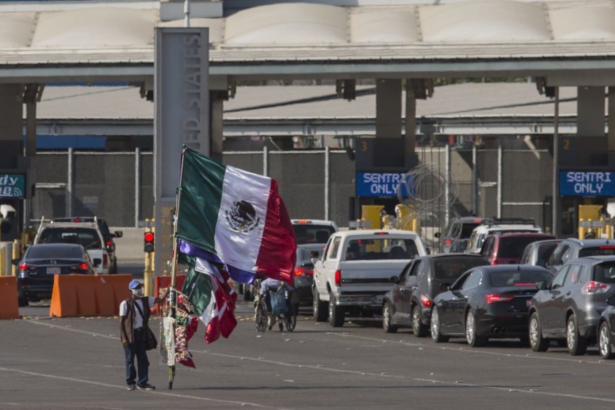 garita en frontera de México y Estados Unidos
