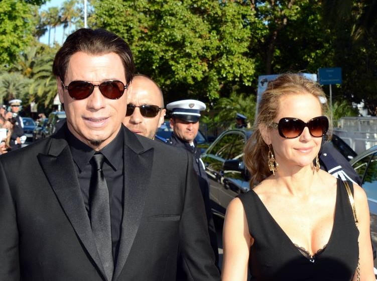 English: John Travolta and Kelly Preston at the Cannes film festival, for the 20th anniversary of "Pulp fiction"