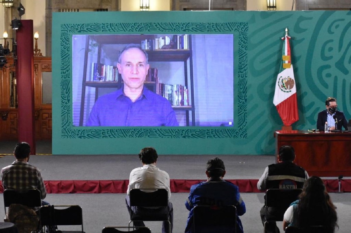 Conferencia de prensa sobre el Covid-19 en México